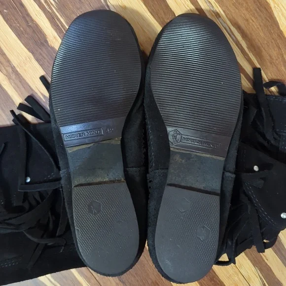 Mister Mint suede fringed moccasin boots - Picture 3 of 8